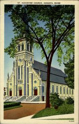 St. Augustine Church Augusta, ME Postcard Postcard