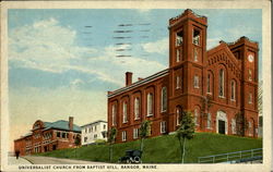 Universalist Church from Baptist Hill Postcard