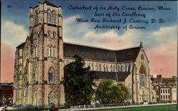 Cathedral Of The Holy Cross Boston, MA Postcard Postcard