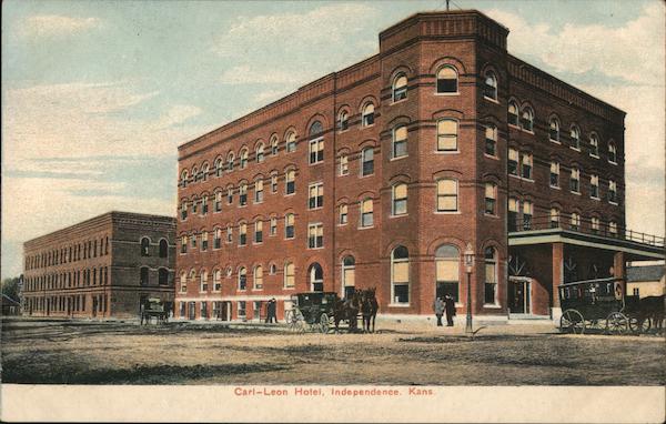 Carl Leon Hotel Independence Ks Postcard 9561