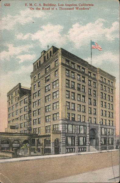 Y.M.C.A. Building Los Angeles, CA Postcard