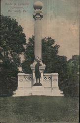 Meade G. Detweiler Monument Harrisburg, PA Postcard Postcard Postcard