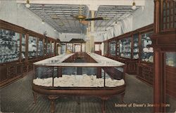 Interior of Diener's Jewelry Store Harrisburg, PA Postcard Postcard Postcard