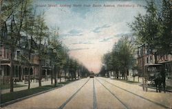 Second Street, Looking North from Basin Avenue Harrisburg, PA Postcard Postcard Postcard