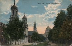 West State Street Harrisburg, PA Postcard Postcard Postcard