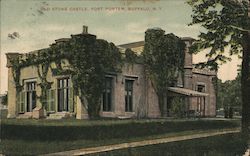 Old Stone Castle, Fort Porter Postcard