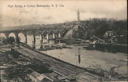 High Bridge & Croton Waterworks Postcard