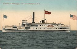 Steamer Chateaugay on Lake Champlain NY Postcard