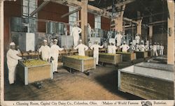 Churning Room, Capital City Dairy Co Columbus, OH Postcard Postcard Postcard