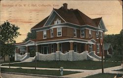 Residence of Dr. W.C. Hall Postcard