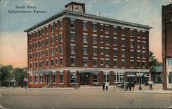 Booth Hotel Independence, KS Postcard Postcard Postcard