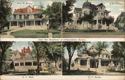 Some Fine Residences of Independence Postcard