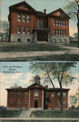 Glick and Woodbury Schools Postcard