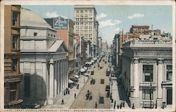 Grant Avenue from Market Street Postcard