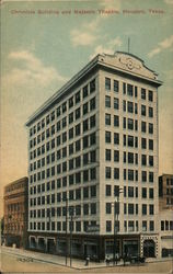 Chronicle Building and Majestic Theatre Postcard