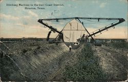 Ditching Machine in the Gulf Coast District Houston, TX Postcard Postcard Postcard