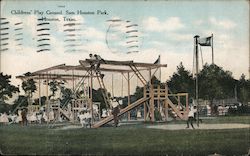 Childrens' Playground, Sam Houston Park Texas Postcard Postcard Postcard