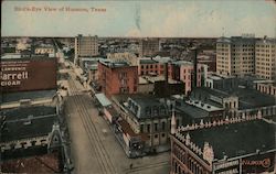 Bird's-Eye View of Houston Postcard