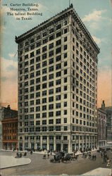 Carter Building, The Tallest Building in Texas Postcard