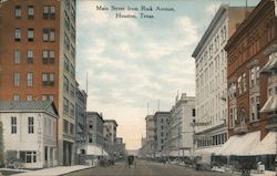 Main Street from Rusk Avenue Houston, TX Postcard Postcard Postcard