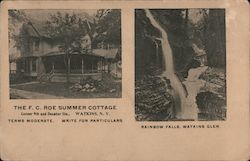 The F. C. Roe Summer Cottage Watkins Glen, NY Postcard Postcard Postcard