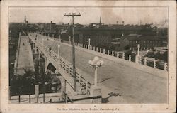 The New Mulberry Street Bridge Harrisburg, PA Postcard Postcard Postcard