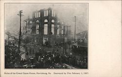 Ruins Of The Grand Opera House Postcard