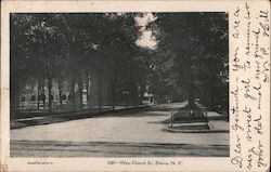 West Church Street Elmira, NY Postcard Postcard Postcard