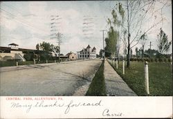 Central Park Allentown, PA Postcard Postcard Postcard