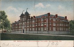 Berks Hall, Muhlenberg College Postcard