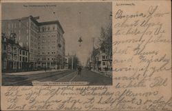 Hamilton Street from 5th - Commonwealth Building Postcard