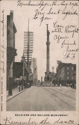 Soldiers and Sailors Monument Allentown, PA Postcard Postcard Postcard