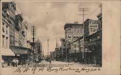 Hamilton Street Looking East of 8th Allentown, PA Postcard Postcard Postcard