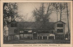 Independence Island Park, House and Pavilion Postcard