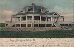 Country Club House Postcard