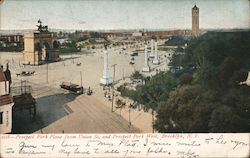 Prospect Park Plaza from Union Street and Prospect Park West Postcard