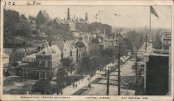 Reservation, Looking Southeast - Central Avenue Hot Springs, AR Postcard Postcard Postcard