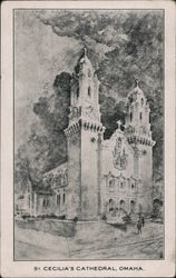 St. Cecilia's Cathedral Omaha, NE Postcard Postcard Postcard