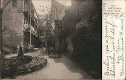 Old French Court Yard Postcard