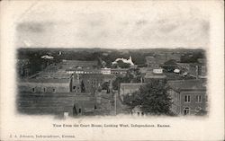 View from the Court House Looking West Independence, KS Postcard Postcard Postcard