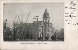 Central School Building Winfield, KS Postcard Postcard Postcard