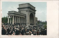 Music Stand in Golden Gate Park, Sunday Afternoon Postcard