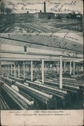 White Oak Cotton Mill Spinning Room Greensboro, NC Postcard Postcard Postcard