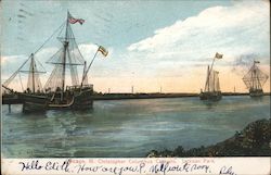 Christopher Columbus Caravels, Jackson Park Chicago, IL Postcard Postcard Postcard