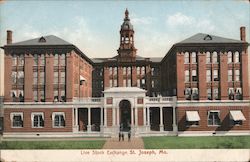 Live Stock Exchange St. Joseph, MO Postcard Postcard Postcard