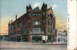 Irish American Building Postcard