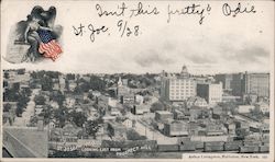 Looking East From Prospect Hill St. Joseph, MO Postcard Postcard Postcard