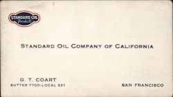 Standard Oil Company of California Business Card