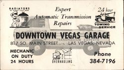 Downtown Vegas Garage Las Vegas, NV Business Card Business Card Business Card