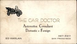 The Car Doctor Automotive Consultant Domestic - Foreign Business Card